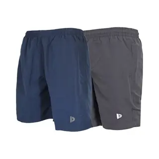 2-Pack Donnay - Micro Fibre Short (Ian) - Sportbroek - Heren - Navy/Charcoal (1397) - Maat L