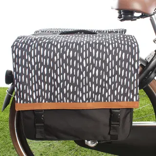 Fastrider Nara Dubbele Fietstas Zwart - 33L - Mik