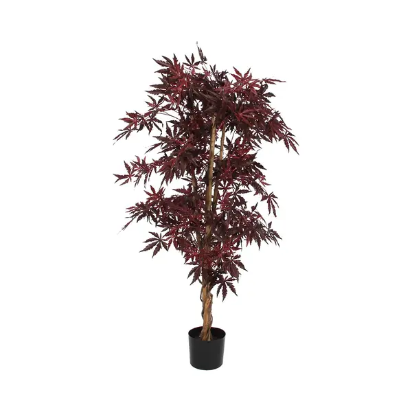 Mica Decorations Esdoorn Kunstplant - H140 X Ø80 Cm - Rood thumbnail