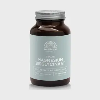 Mattisson - Magnesium Bisglycinaat 833mg - Vegan Voedingssupplement - 90 Magnesium Tabletten