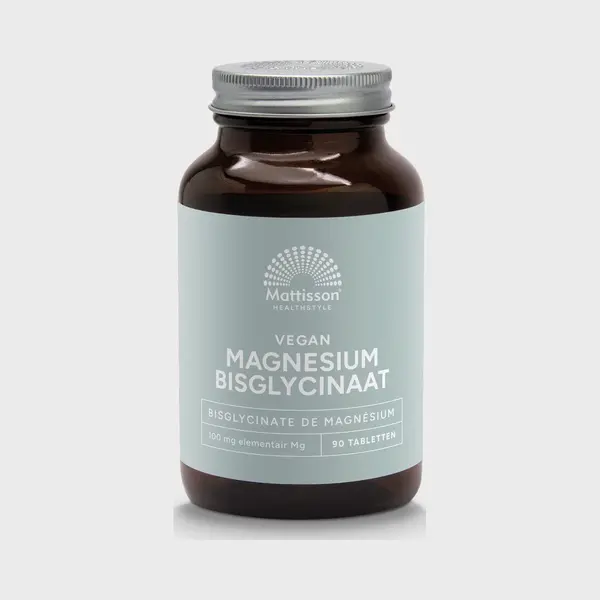 Mattisson - Magnesium Bisglycinaat 833mg - Vegan Voedingssupplement - 90 Magnesium Tabletten thumbnail