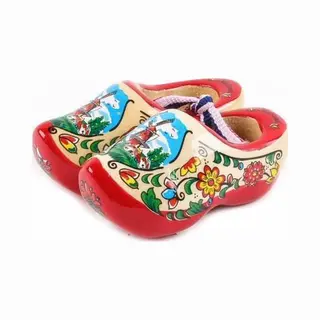 Matix - Paar Souvenier Klompjes - Rode Zool - Holland - 6 Cm