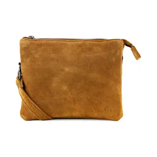 Bear Design Marthe Suede Leren Schoudertas - Cognac