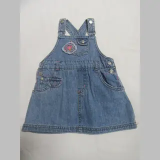 Dirkje , Jurk , Overgooier Jeans , 80- 1 Jaar