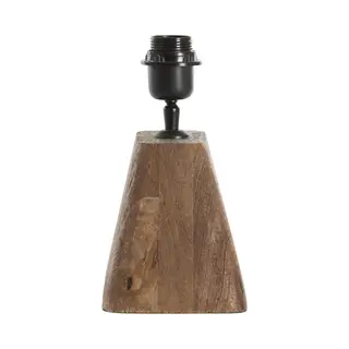 Light & Living Tafellamp Kardan Mangohout, 15cm - Bruin (excl. Kap)