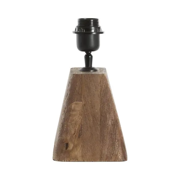 Light & Living Tafellamp Kardan Mangohout, 15cm - Bruin (excl. Kap) thumbnail