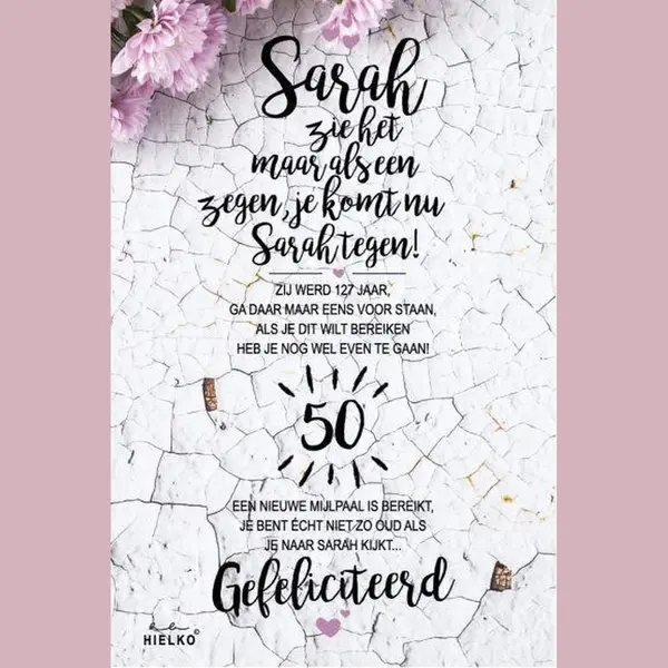 hielko Mdf Flower Kaart Set Sarah thumbnail