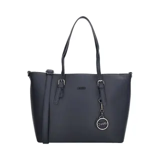 Charm London Birmingham Hand & Schoudertas Shopper 14 Inch Laptopvak Ideale School Werk Business Tas - Tote Bag - Dames Tas - Blauw