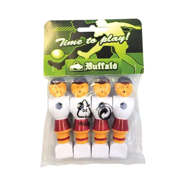 Buffalo Tafelvoetbal Pop 16 Mm Rood/wit 4 Stuks thumbnail