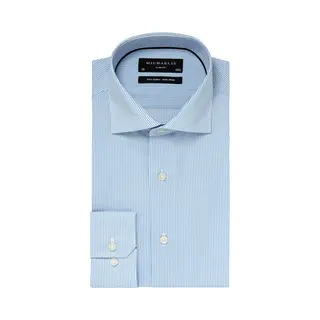 Michaelis Overhemd Blauw, Effen