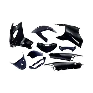 Plaatset 11-delig Edge Voor Aprilia Sr Van Bouwjaar 1997 Tot 2004 - Zwart Metallic