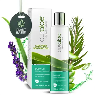 Curaloe® Curaloe Aloe Vera Gel 95% - Body Gel Huidverzorging - Met Lavendel Olie & Tea Tree Olie - 250ml