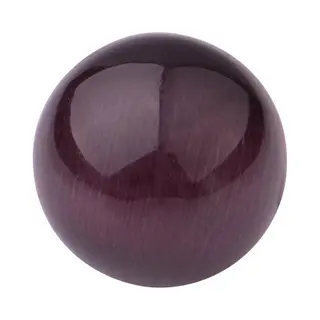 Quiges Verwisselbare Ring Steen Bolletje 10mm - Cateye Paars - E10RHR003