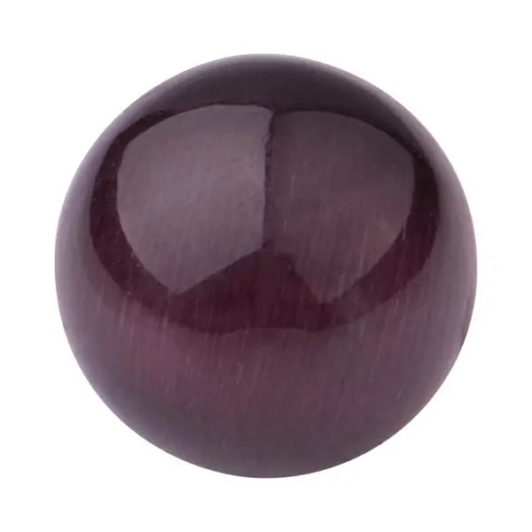 Quiges Verwisselbare Ring Steen Bolletje 10mm - Cateye Paars - E10RHR003 thumbnail