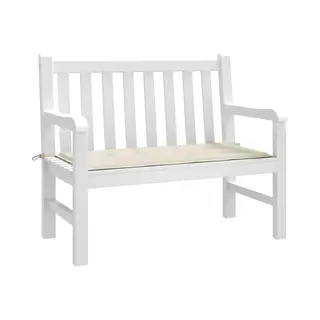 Gartenbank-auflage Creme 120x50x3 Cm Oxford-gewebe Vidaxl