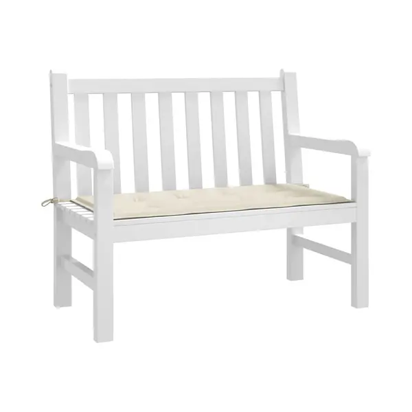 Gartenbank-auflage Creme 120x50x3 Cm Oxford-gewebe Vidaxl thumbnail
