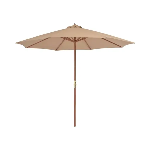 VidaXL Sonnenschirm 300 Cm Taupe Ampelschirm Marktschirm Schirm Gartenschirm thumbnail