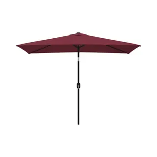 Sonnenschirm Mit Metall-mast 300x200 Cm Bordeauxrot Vidaxl