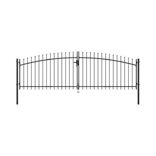 VidaXL - Dubbele - Deur - Hekpoort - Woerden - Met - Speerpunt - 400x149, 5 - Cm