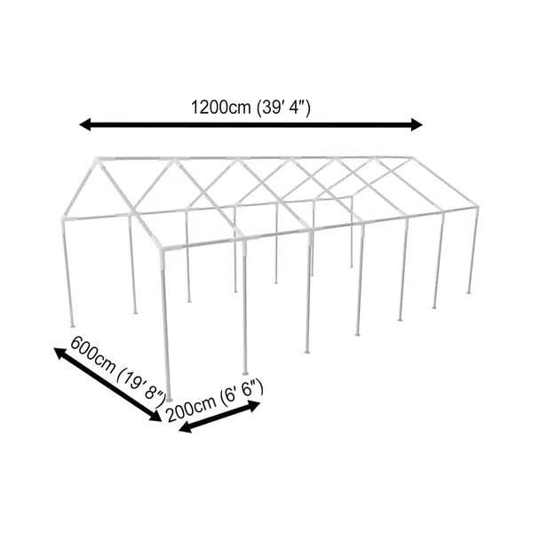 VidaXL Stalen Frame Voor Een Party Tent 12 X 6 M thumbnail