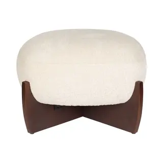 Dutchbone Emilius Poef/ Hocker Beige