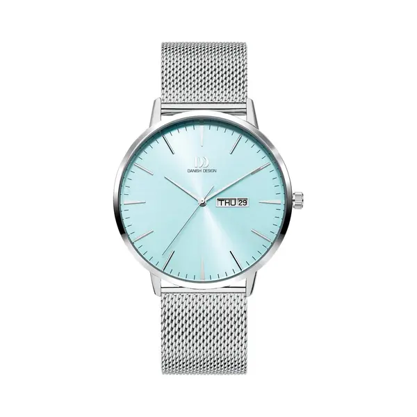Danish Design, Armbanduhr, Dänisches Design Tidlã¸s Akilia Day/Datum Husky Blue Mesh IQ69Q1267, Blau, (Analoguhr, 41 mm) thumbnail