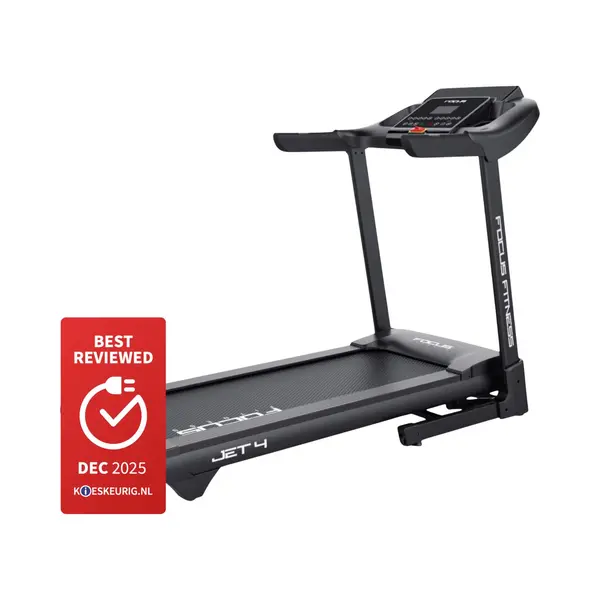 Focus Fitness - Jet 4 IPlus - Loopband - 12 Trainingsprogramma's - 12 Hellingshoek Niveaus - Tot 16 Km/u thumbnail