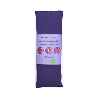 Yogi & Yogini naturals Oogkussen Van Biologisch Katoen Van Yogi & Yogini, Gevuld Met Rijk Geurende Lavendel En Lijnzaad, In De Kleur Violet, 140 Gram