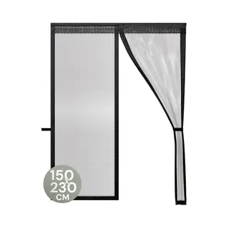 O'Daddy® Deurgordijn Deluxe Fiber - Magnetisch Vliegengordijn - Zelfsluitend - Zwart 150x230 Cm