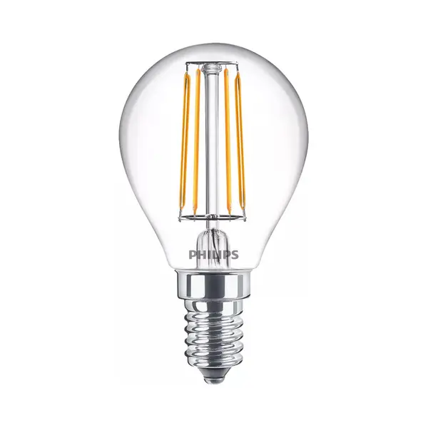 Philips by Signify Philips Filamentkaarslamp helder 40W P45 E14 thumbnail