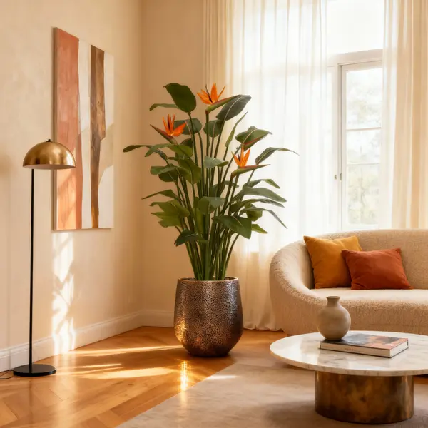 maxifleur Kunstplanten Strelitzia Deluxe Kunstplant 145 Cm thumbnail