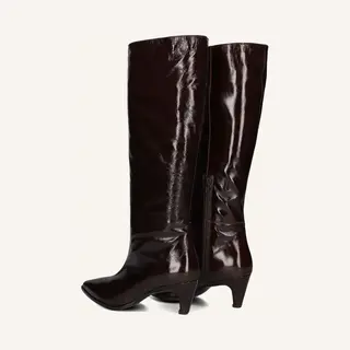 Notre-V 15290 Laarzen - Lakleer - Dames - Bruin - Maat 39