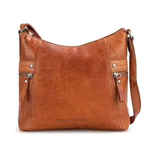 Spikes & Sparrow Leather Cross Body - Georgia - Brandy Cognac