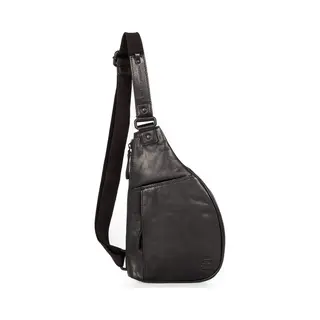 Spikes & Sparrow Leren Slingbag - Jamie - Zwart