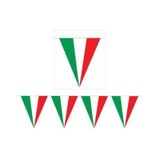 Italiaanse Vlaggenlijn Italie - 5 Meter Plastic Vlaggen Voor Binnen En Buiten