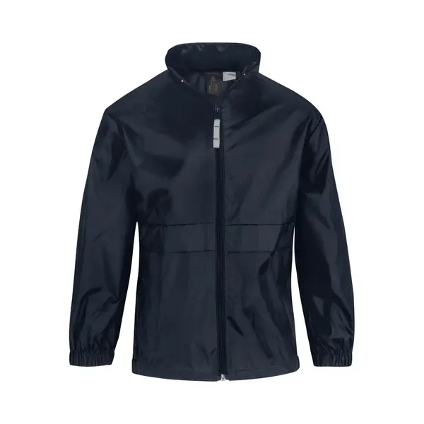 B&C Windjas/regenjas Voor Jongens Marineblauw Maat 5-6 Jaar (110/116) thumbnail