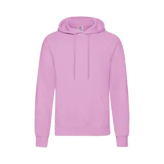 Fruit Of The Loom Capuchon Sweater Lichtroze Voor Volwassenen - Classic Hooded Sweat - Hoodie - Heren Kleding S (Eu 48)