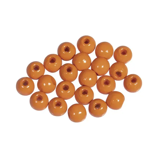 Rayher hobby materialen Rayher Hobby Kralen Van Hout - Oranje - Dia 6 Mm - 115x Stuks - Diy Sieraden Maken - Kralen Rijgen thumbnail