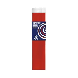 Haza Crepe Papier Platte Vellen - 1x - Rood - 250 X 50 Cm - Knutselen Met Papier - Knutselspullen