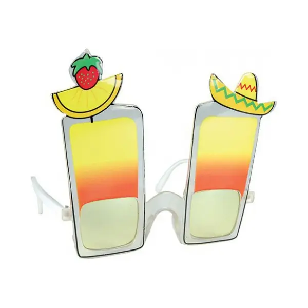 Bristol Novelty Ltd Tropische Bril Met Cocktail Glazen thumbnail