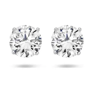 Glams Oorknoppen Zirkonia - 8 Mm - Zilver