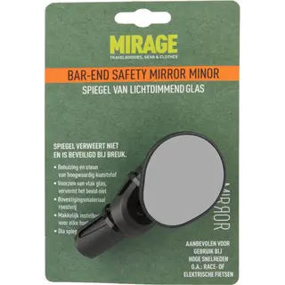 Mirage Fietsspiegel Bar-end E-bike Links Zwart