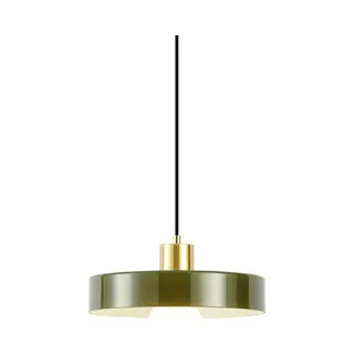 Qazqa Retro Hängelampe Gold Mit Grünem Glas Jina