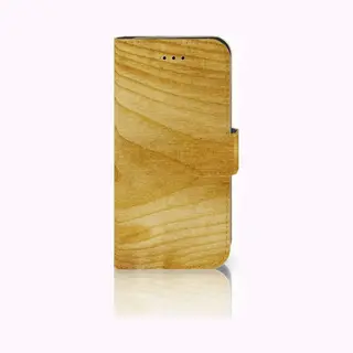 B2Ctelecom IPhone 7 | 8 | Se (2020) | Se (2022) Book Style Case Licht Hout