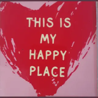 merkloos, Tegeltje Keramiek This Is My Happy Place