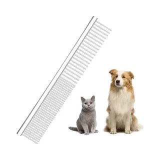 Nobleza - Rvs Dierenkam - 16, 5cm - Grof En Fijn - Voor Hond En Kat