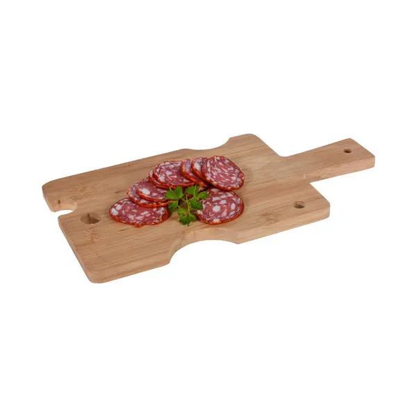 Excellent Houseware Borrelplank/kaasplank - Speels Model - Bamboe Hout - 29 X 15 Cm - Serveerplank thumbnail