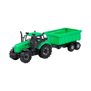 Polesie Cavallino Trekker Met Kipwagen Groen, Schaal 1