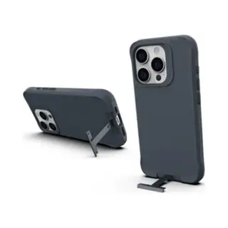 Hoesje Metalen Kickstand Back Cover Grijs Geschikt Voor Apple IPhone 15 Pro