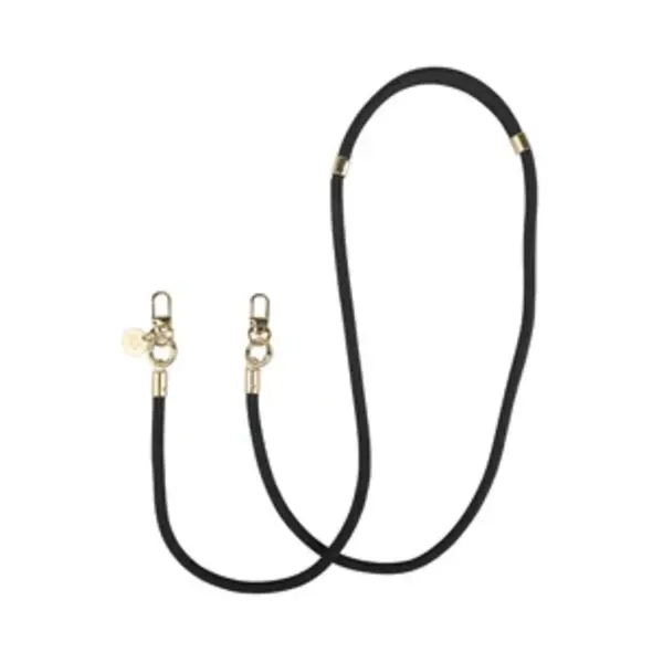 Avy Crossbody Telefoonkoord | Tressé Black | Lang Koord | Universeel Voor Alle Hoesjes | Geschikt Voor IPhone, Samsung En Meer | 130cm | Geweven Touw thumbnail